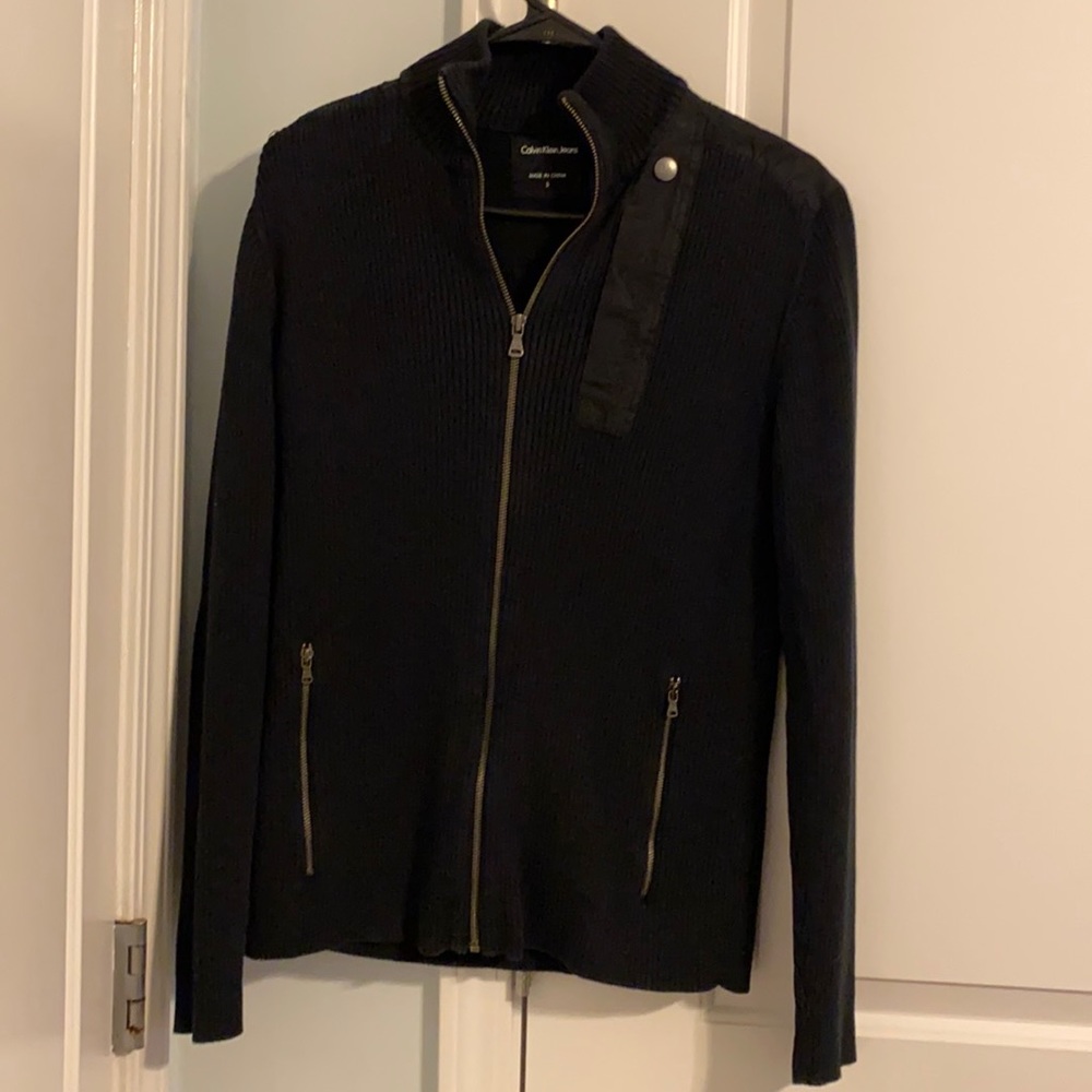 Calvin Klein Black Zip Up Jacket